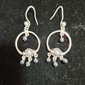 Dangly silver earrings